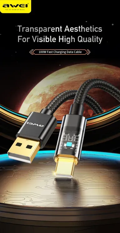 Awei CL-139T Smart 100W Fast Charging Cable