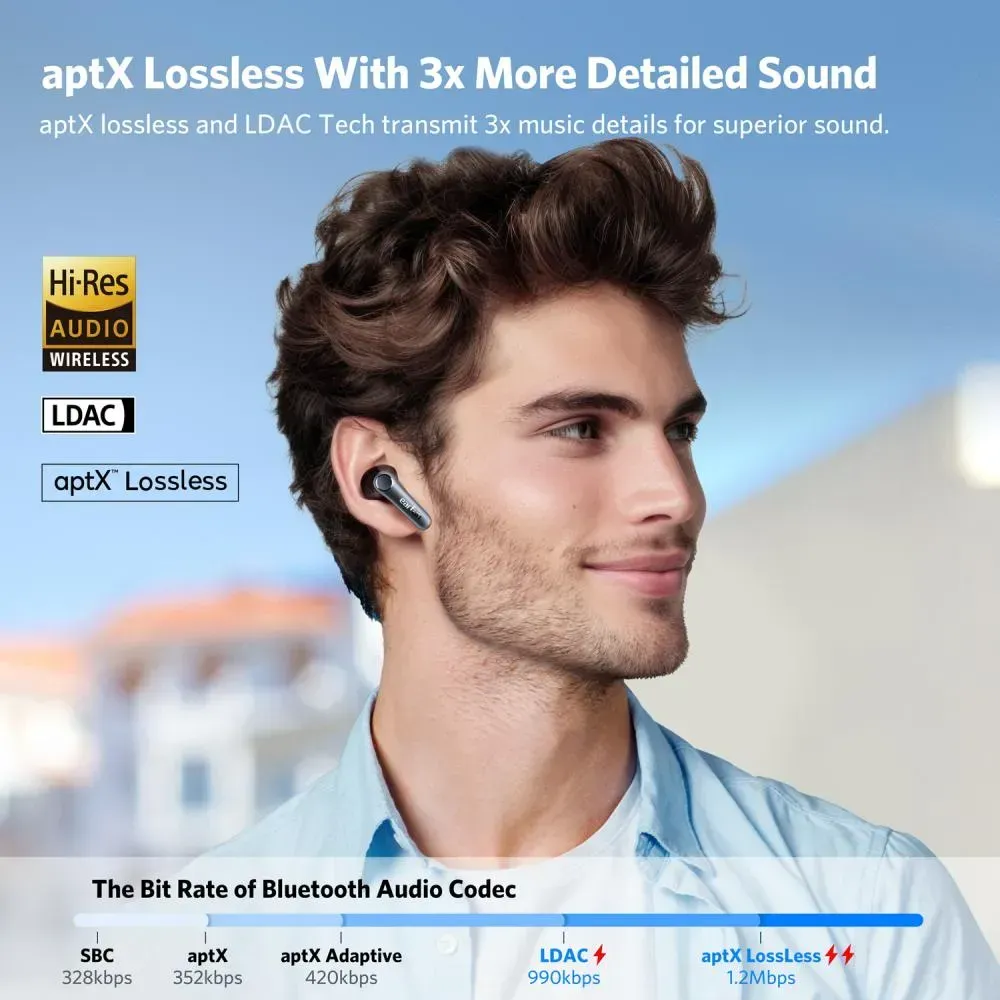 Earfun Air Pro 4 50dB ANC LDAC Lossless Audio Earbuds
