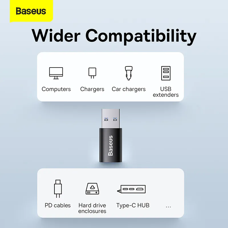 Baseus Ingenuity Series USB To Type C OTG Adapter (ZJJQ000101)