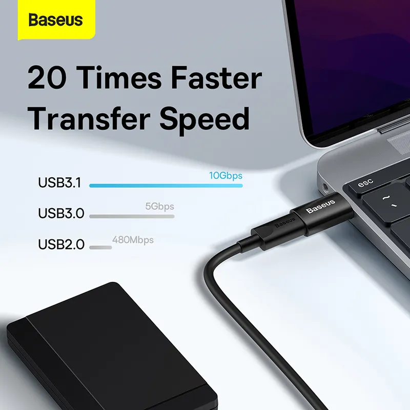 Baseus Ingenuity Series USB To Type C OTG Adapter (ZJJQ000101)