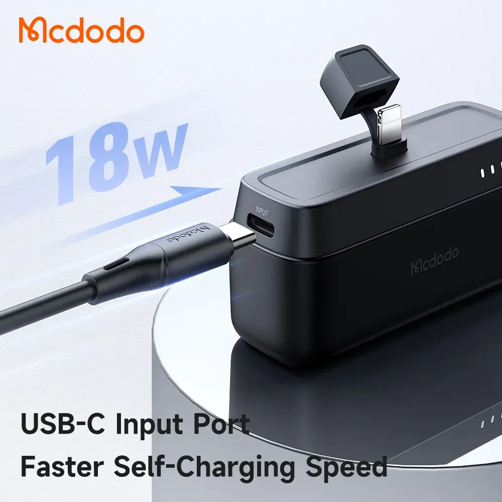 Mcdodo MC-628 20W 5000mAh Power Bank Built-in Lightning Connector
