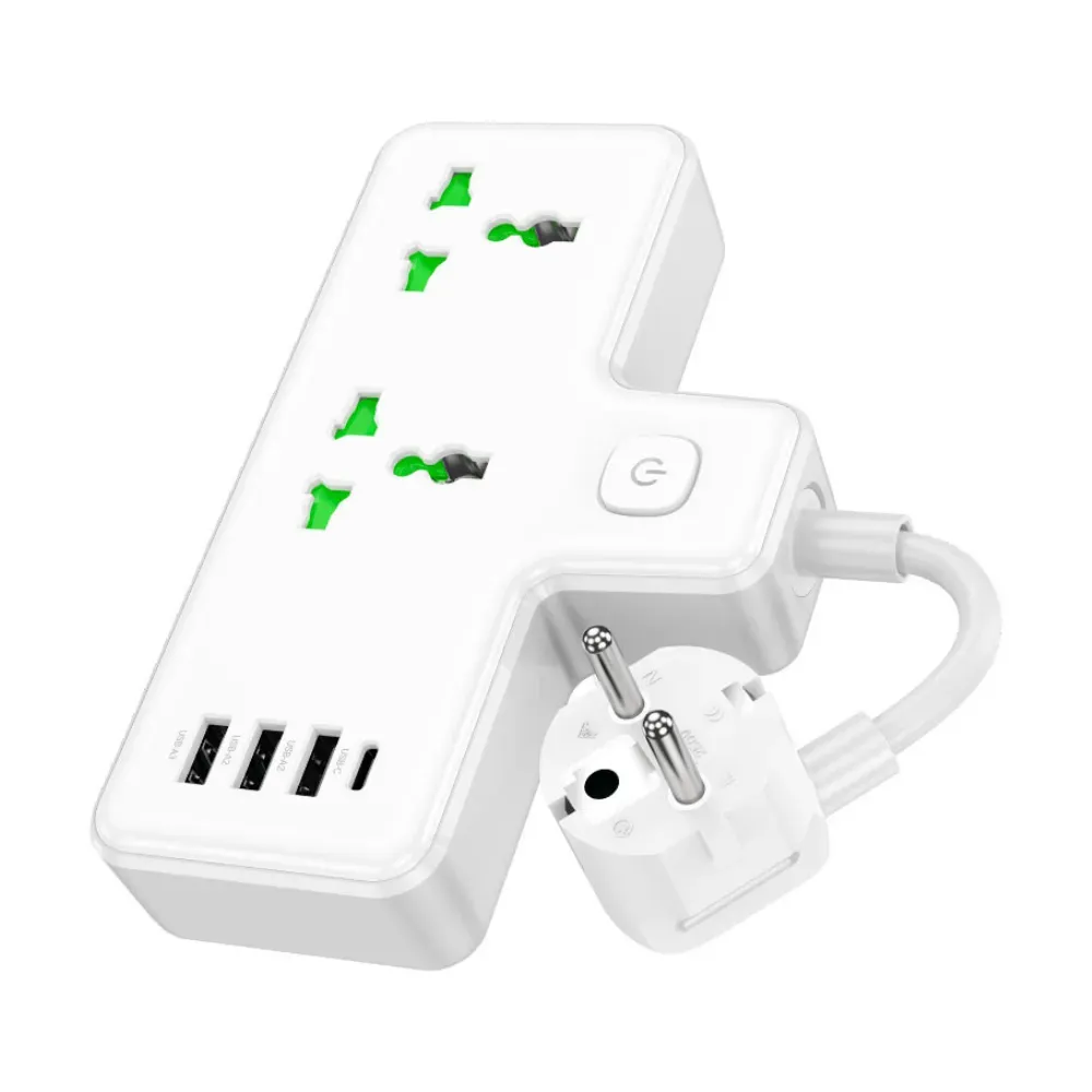 Hoco AC11A 2500W Power Strip Sockets EU Hoco AC11A 2500W Power Strip Sockets EU