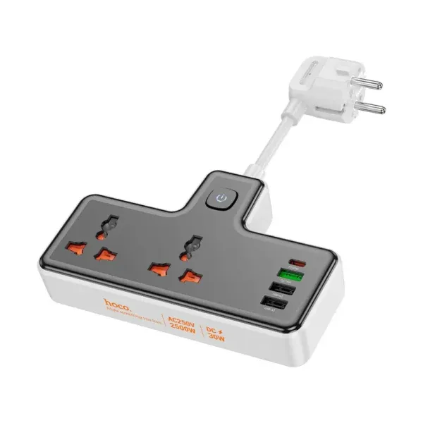 Hoco AC12A 2500W Power Strip Sockets Hoco AC12A 2500W Power Strip Sockets