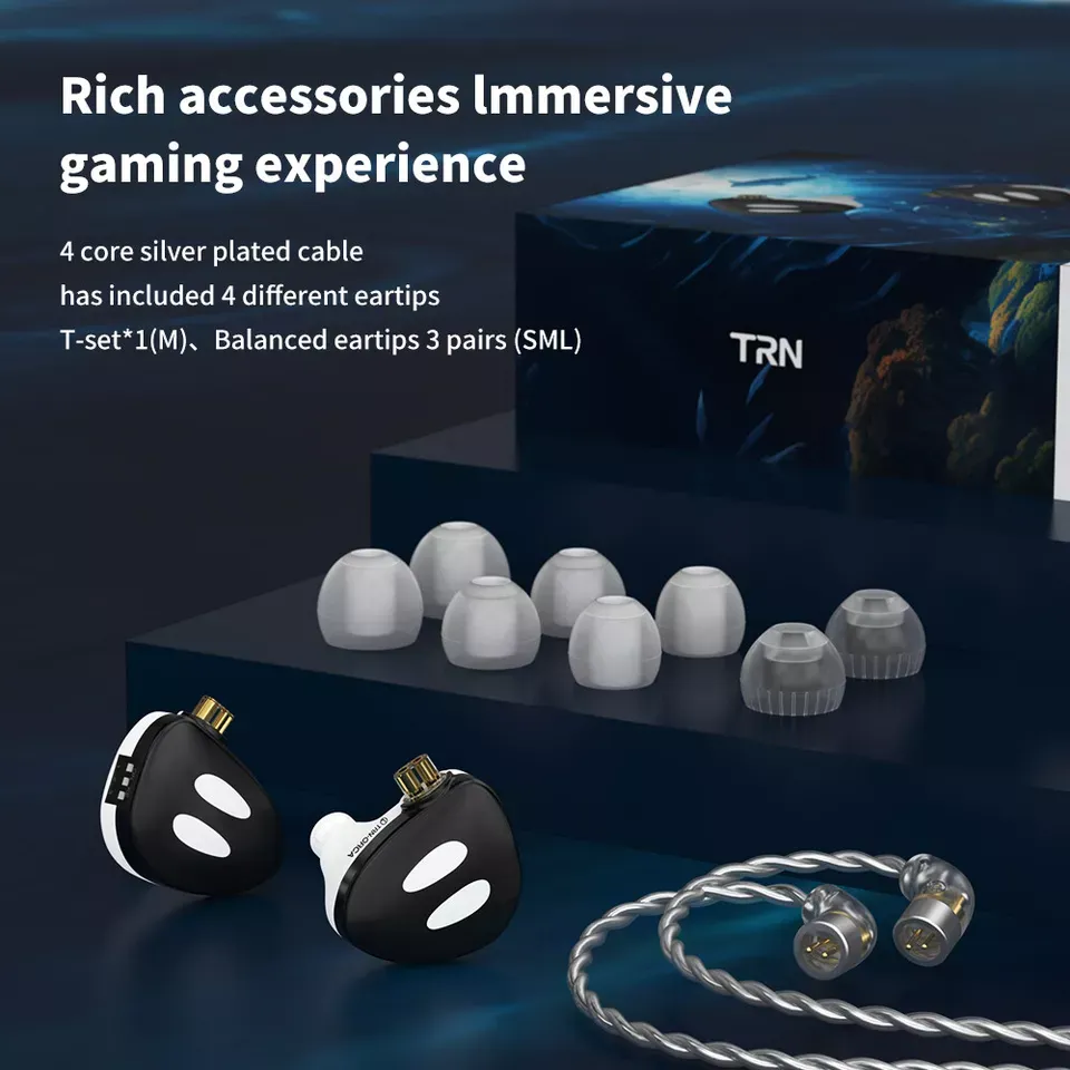 TRN Orca LCP Dynamic Tuning 10mm Earphones
