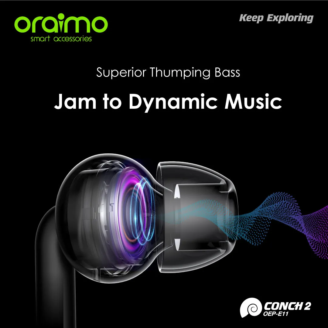 Oraimo OEP-E11 Conch 2 In-Ear Wired Headphones
