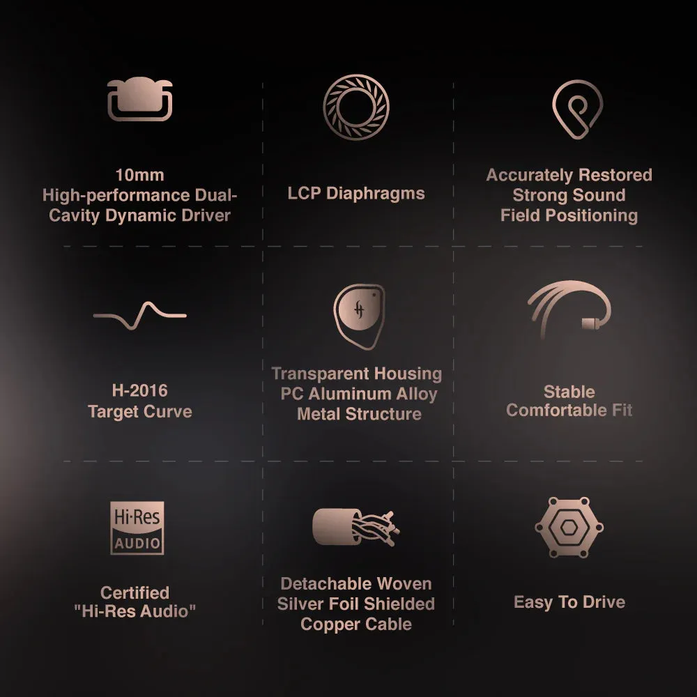 Simgot Ew100p DSP High-Performance Dual-Chamber Dynamic Entry-Level Earphones
