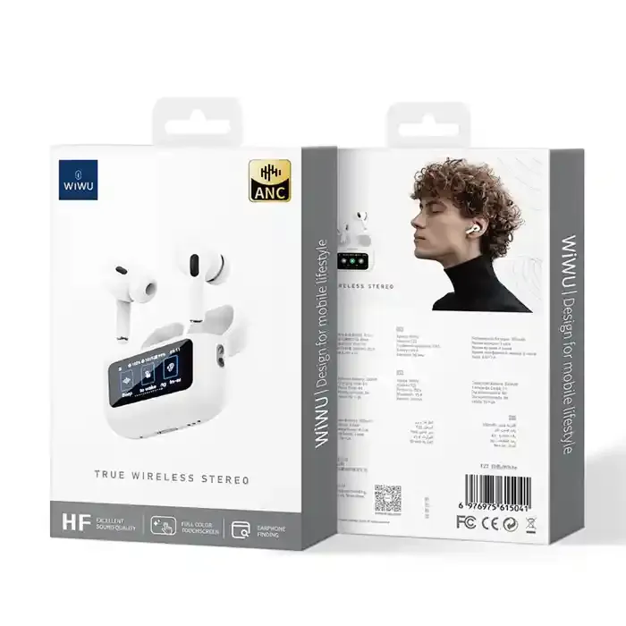 WIWU T22 In-Ear Touch Screen Earbuds with Lanyard