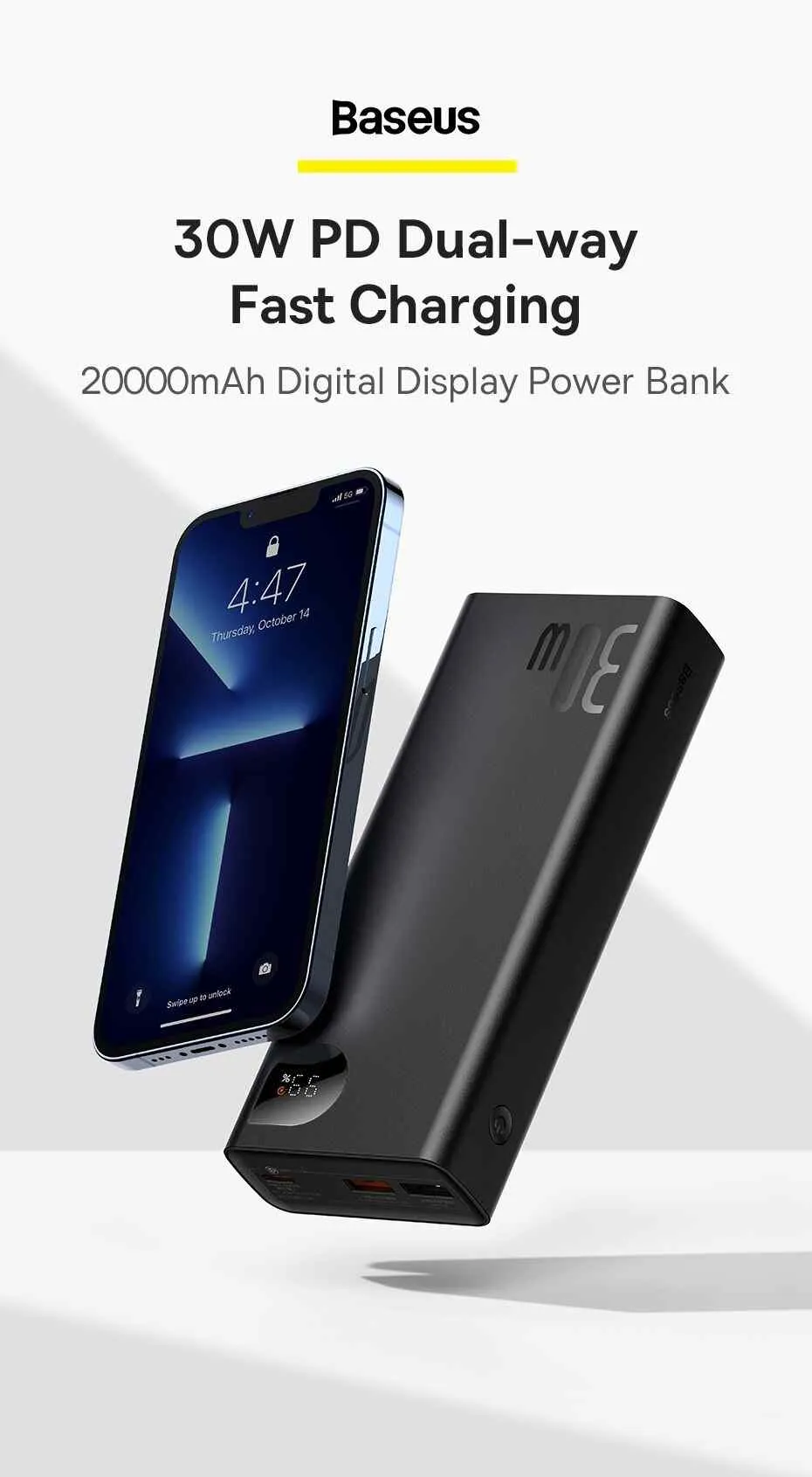 Baseus Adaman 30w 20000mAh Power Bank