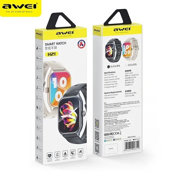 Awei H21 2.01inch IPS Display Smartwatch