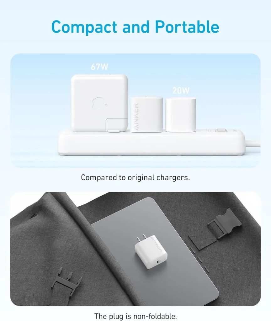 Anker 20W USB C Fast Wall Charger with Type C to C Cable
