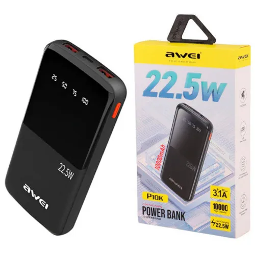 Awei 10000mAh P10K 3 in 1Portable Power Bank 