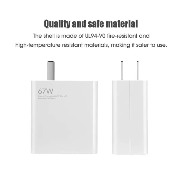 Xiaomi 67W Fast Charger and 6A USB Type C Charging Cable