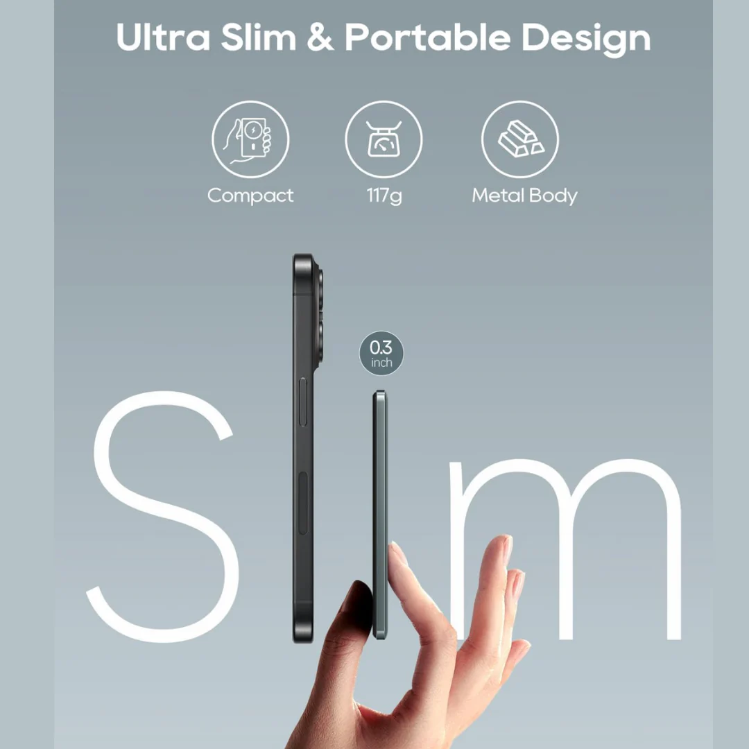 Wiwu WI-P019 Ultra-Thin 15W MagSafe Power Bank 5000mAh