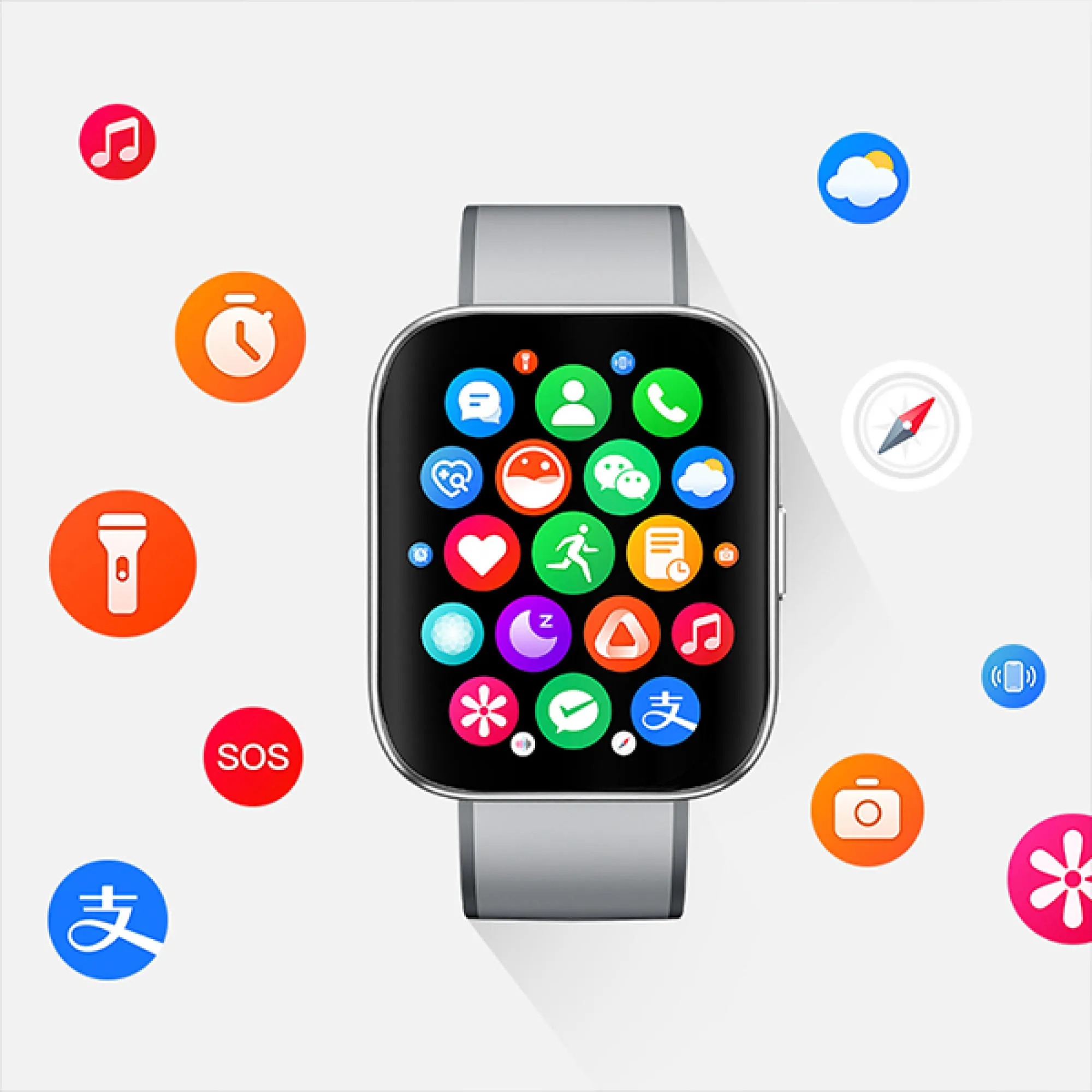 QCY URBAN GS Smartwatch GPS NFC 1.95 inch