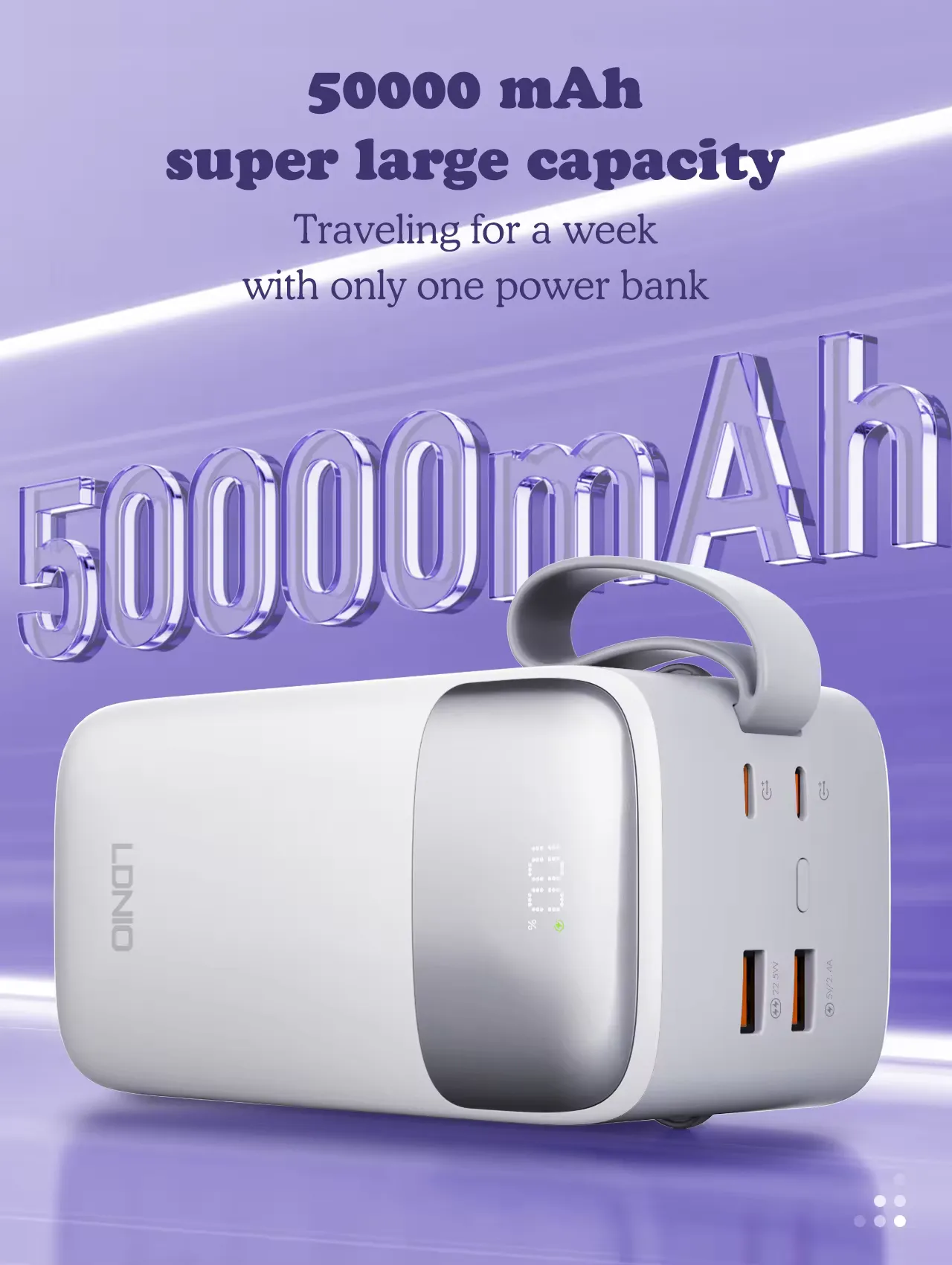 LDNIO PQ50 50000mAh Power Bank