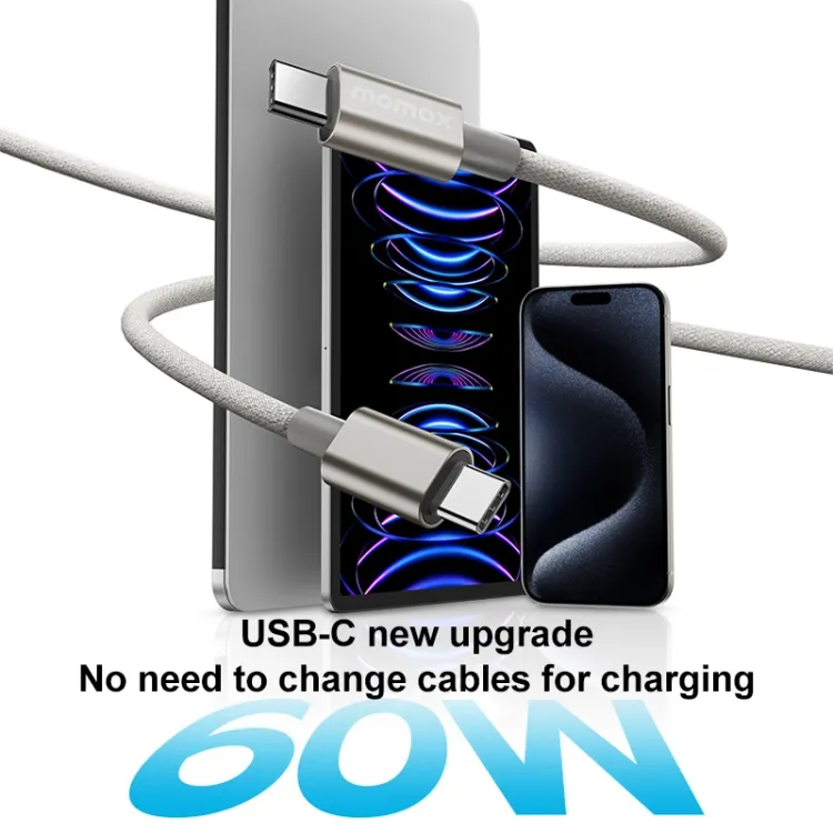 Momax DC30 Elite 60W USB-C To USB-C Fast Charging Data Cable