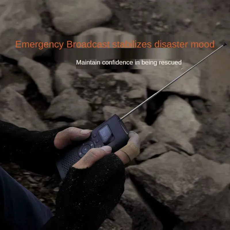 NexTool 6 In 1 Emergency Radio Hand Crank Portable Weather Radio with 4500mAh Power Bank 