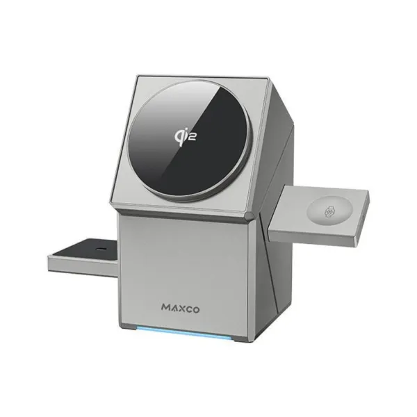 Maxco MW11 Geometry Qi2 3 in 1 Magsafe Wireless Charger Maxco MW11 Geometry Qi2 3 in 1 Magsafe Wireless Charger