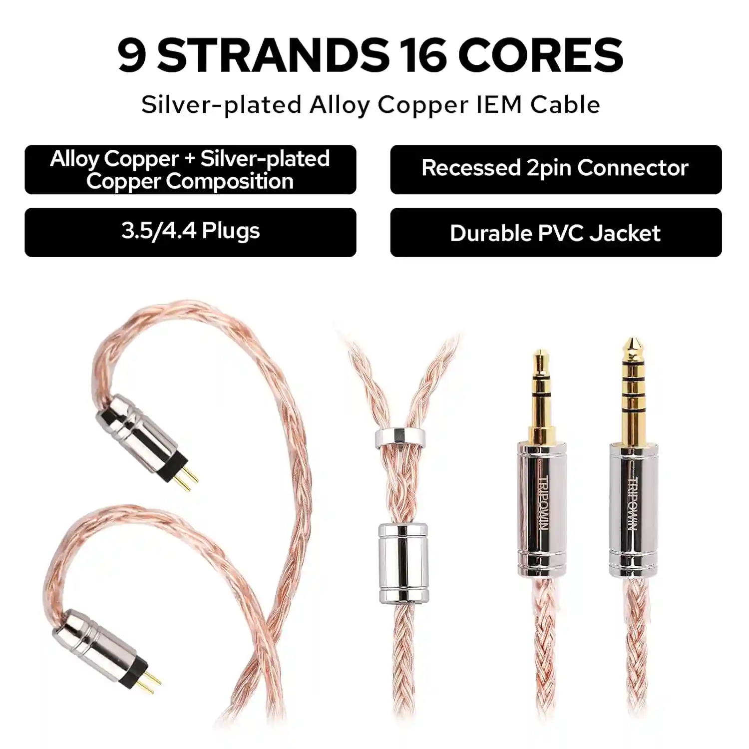 Tripowin C-02 IEM Cable
