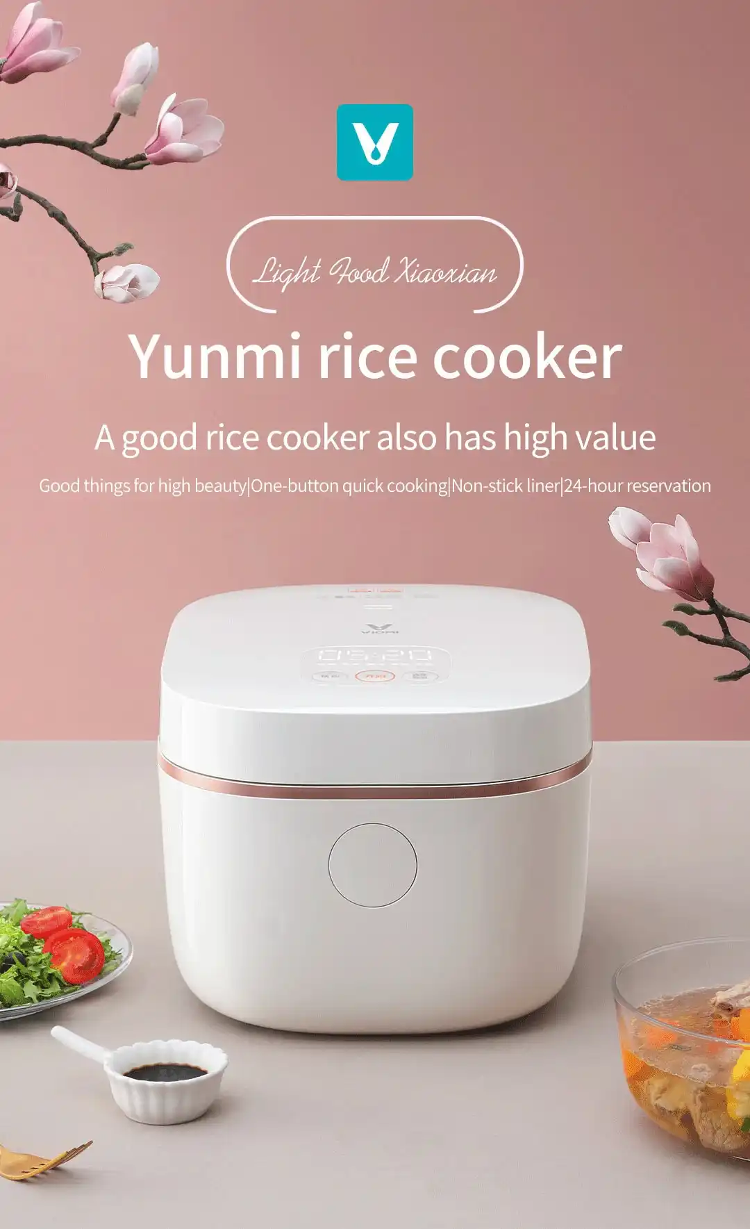 Xiaomi Viomi Fast Cooking Automatic Rice Cooker 3L White VXFB30C-1
