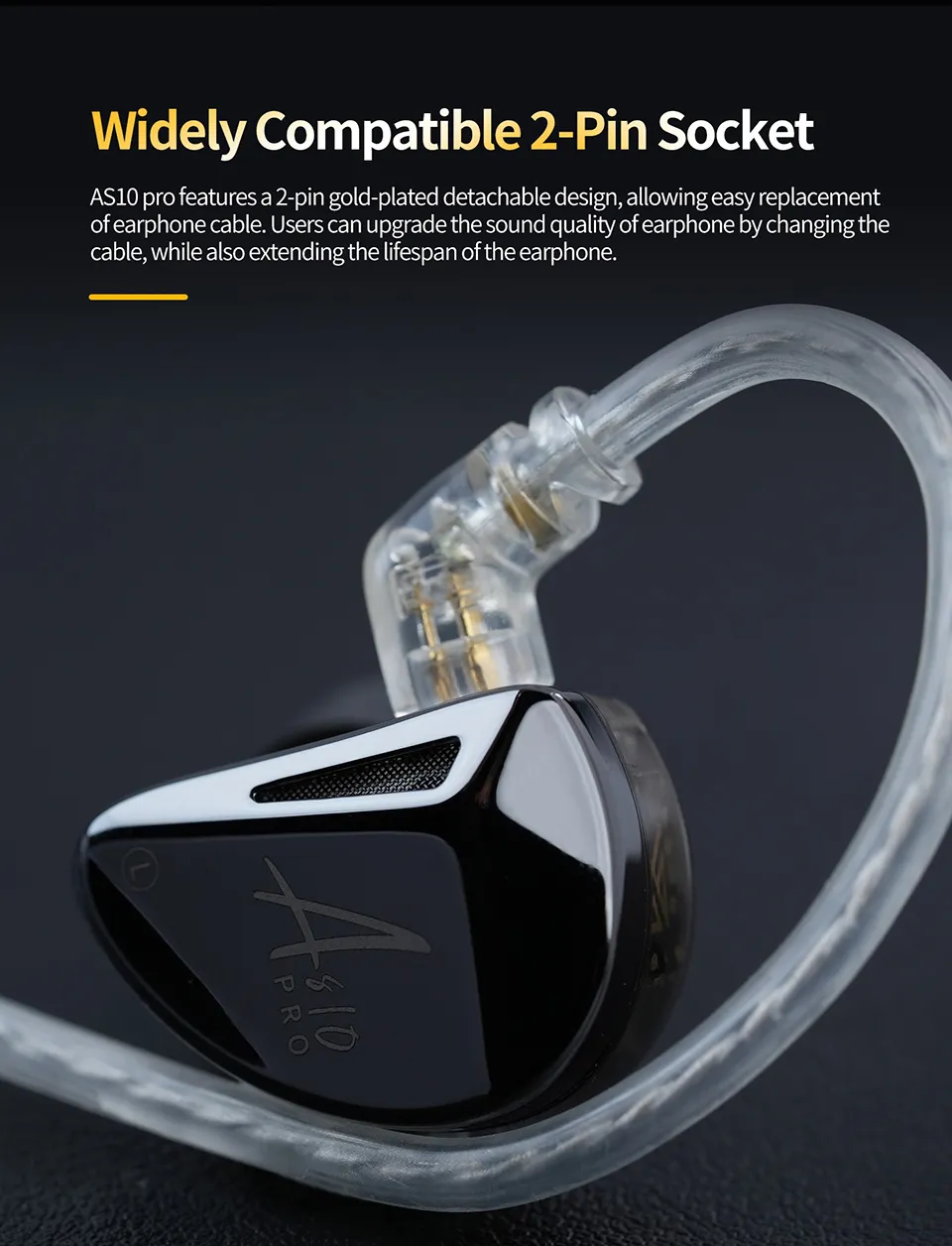 KZ AS10 PRO Professional 5 BAs IEM Pursuing Ultimate Sound Performance