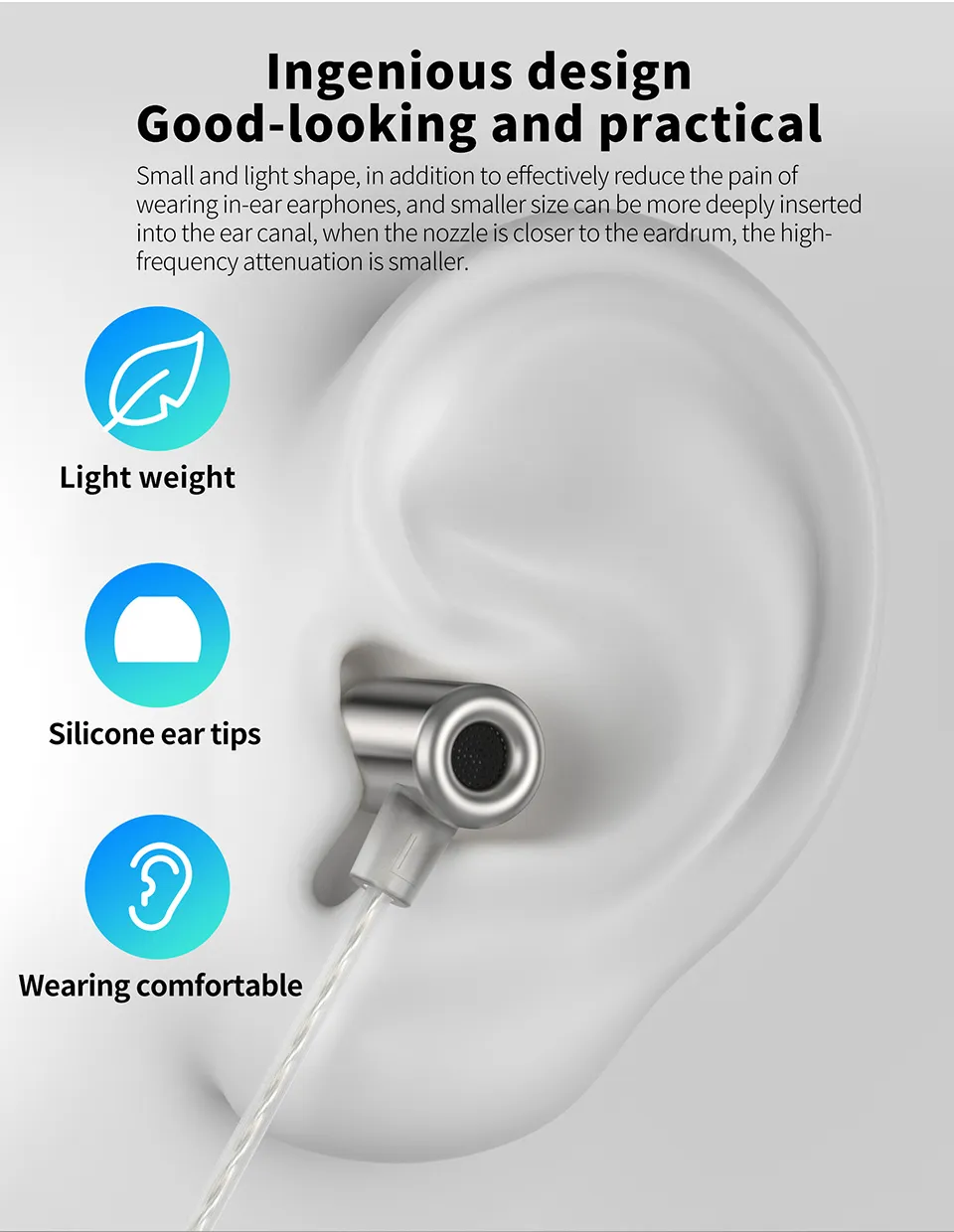 The KZ Ling Long Open Back Micro Dynamic Earphone offers a refined listening experience, combining advanced technology with sleek aesthetics. Equipped with the XUN-6 External Magnetic Dynamic Driver, these earbuds deliver crisp, dynamic sound quality. This driver features a high-performance magnetic circuit system, including a 0.15mm magnetic gap, thickened voice coils, and high-tension copper-aluminum mixed wiring, ensuring exceptional acoustic performance. Moreover, the minimalist and aesthetic aluminum shell design ensures durability while maintaining a lightweight structure. Weighing just 18 grams, the earbuds are compact, portable, and crafted to perfection. The silver-plated double parallel wire further enhances sound quality by improving anti-interference capabilities and reducing signal loss, thus enhancing the overall frequency response. Additionally, the open-back cavity acoustic design contributes to a broader sound field. This innovative structure precisely controls airflow, enhancing bass dynamics while delivering warm, sweet vocals. Furthermore, it retains intricate instrumental details, providing a clean, balanced timbre suitable for various music genres. Professionally tuned by the KZ team, these earphones excel in treble performance. The micro dynamic driver boasts a structural advantage in rendering ultra-high frequencies with clarity and vividness. Consequently, listeners enjoy a richly detailed audio experience. Comfort is another highlight of the KZ Ling Long Earphones. Their ergonomic, lightweight design reduces the discomfort commonly associated with in-ear models. The small micro dynamic driver enables deeper insertion into the ear canal, allowing the sound to be closer to the eardrum. This reduces treble attenuation, ensuring a more immersive experience. In conclusion, the KZ Ling Long earbuds combine innovative technology, superior acoustics, and user-friendly design. Ideal for audiophiles, they deliver a captivating blend of style, comfort, and sound precision.