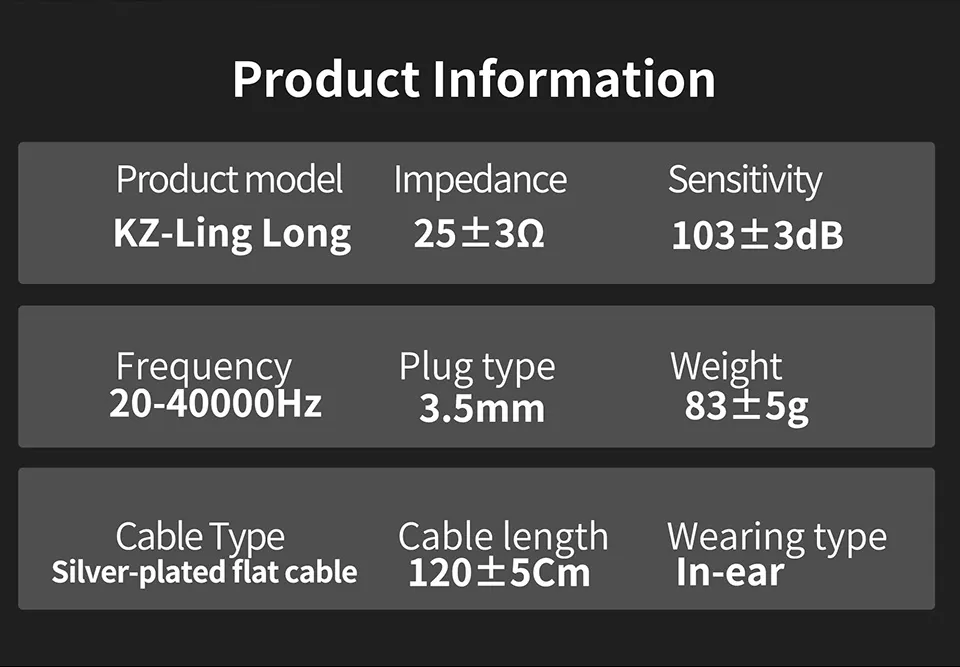 The KZ Ling Long Open Back Micro Dynamic Earphone offers a refined listening experience, combining advanced technology with sleek aesthetics. Equipped with the XUN-6 External Magnetic Dynamic Driver, these earbuds deliver crisp, dynamic sound quality. This driver features a high-performance magnetic circuit system, including a 0.15mm magnetic gap, thickened voice coils, and high-tension copper-aluminum mixed wiring, ensuring exceptional acoustic performance. Moreover, the minimalist and aesthetic aluminum shell design ensures durability while maintaining a lightweight structure. Weighing just 18 grams, the earbuds are compact, portable, and crafted to perfection. The silver-plated double parallel wire further enhances sound quality by improving anti-interference capabilities and reducing signal loss, thus enhancing the overall frequency response. Additionally, the open-back cavity acoustic design contributes to a broader sound field. This innovative structure precisely controls airflow, enhancing bass dynamics while delivering warm, sweet vocals. Furthermore, it retains intricate instrumental details, providing a clean, balanced timbre suitable for various music genres. Professionally tuned by the KZ team, these earphones excel in treble performance. The micro dynamic driver boasts a structural advantage in rendering ultra-high frequencies with clarity and vividness. Consequently, listeners enjoy a richly detailed audio experience. Comfort is another highlight of the KZ Ling Long Earphones. Their ergonomic, lightweight design reduces the discomfort commonly associated with in-ear models. The small micro dynamic driver enables deeper insertion into the ear canal, allowing the sound to be closer to the eardrum. This reduces treble attenuation, ensuring a more immersive experience. In conclusion, the KZ Ling Long earbuds combine innovative technology, superior acoustics, and user-friendly design. Ideal for audiophiles, they deliver a captivating blend of style, comfort, and sound precision.
