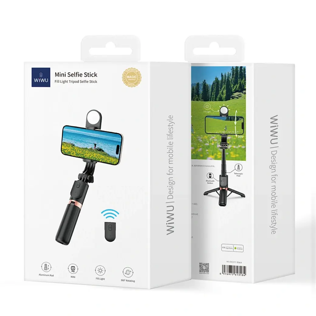 WiWU Wi-SE011 Fill Light Mini Selfie Stick
