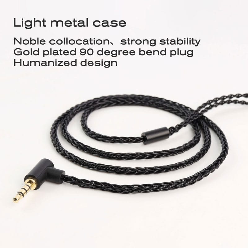 JCALLY JC08S 8-Core Oxygen free Copper Upgrade Cable With Mic