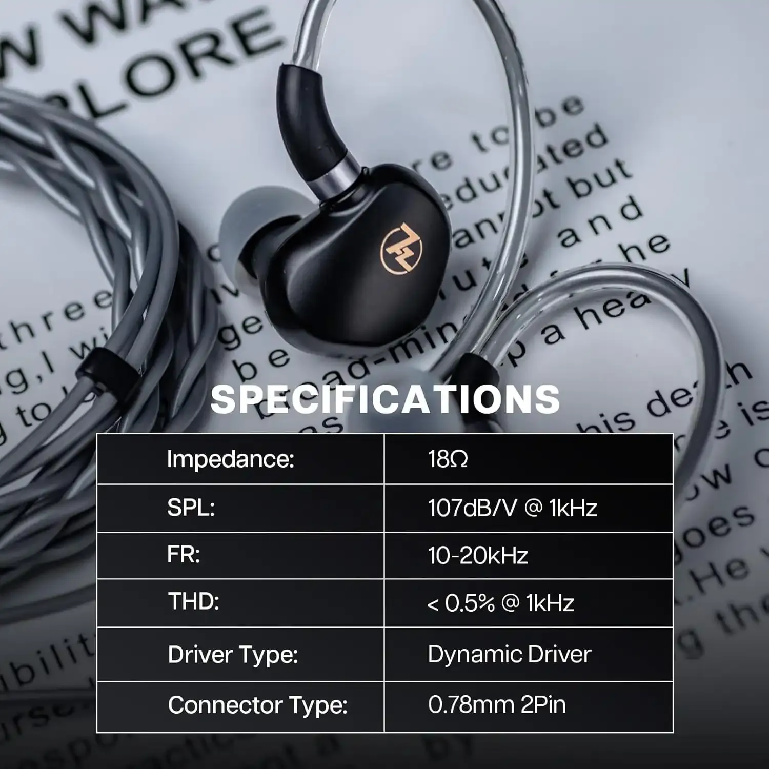 7HZ G1 10mm Dynamic Driver In-Ear Monitor 