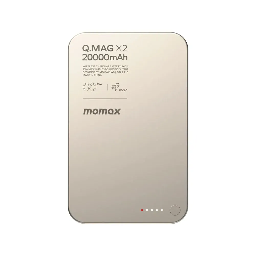Momax Q.Mag X2 20000mAh Magnetic Wireless Power Bank Momax Q.Mag X2 20000mAh Magnetic Wireless Power Bank