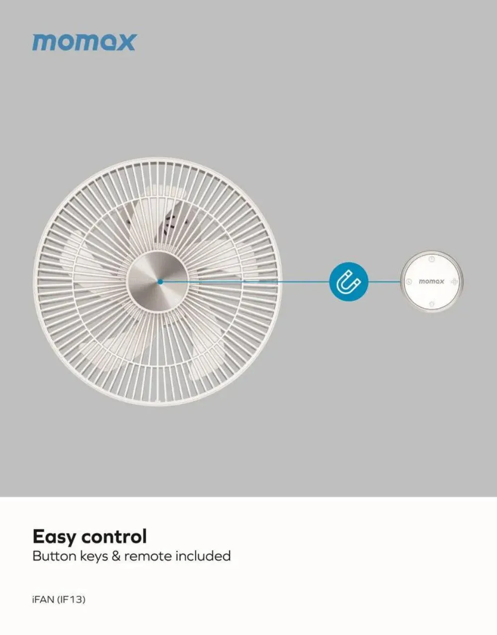 Momax iFAN Multi-Portable Fan 7inch (IF13)