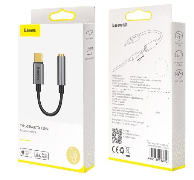 Baseus Type-C to 3.5mm Adapter L54 Black