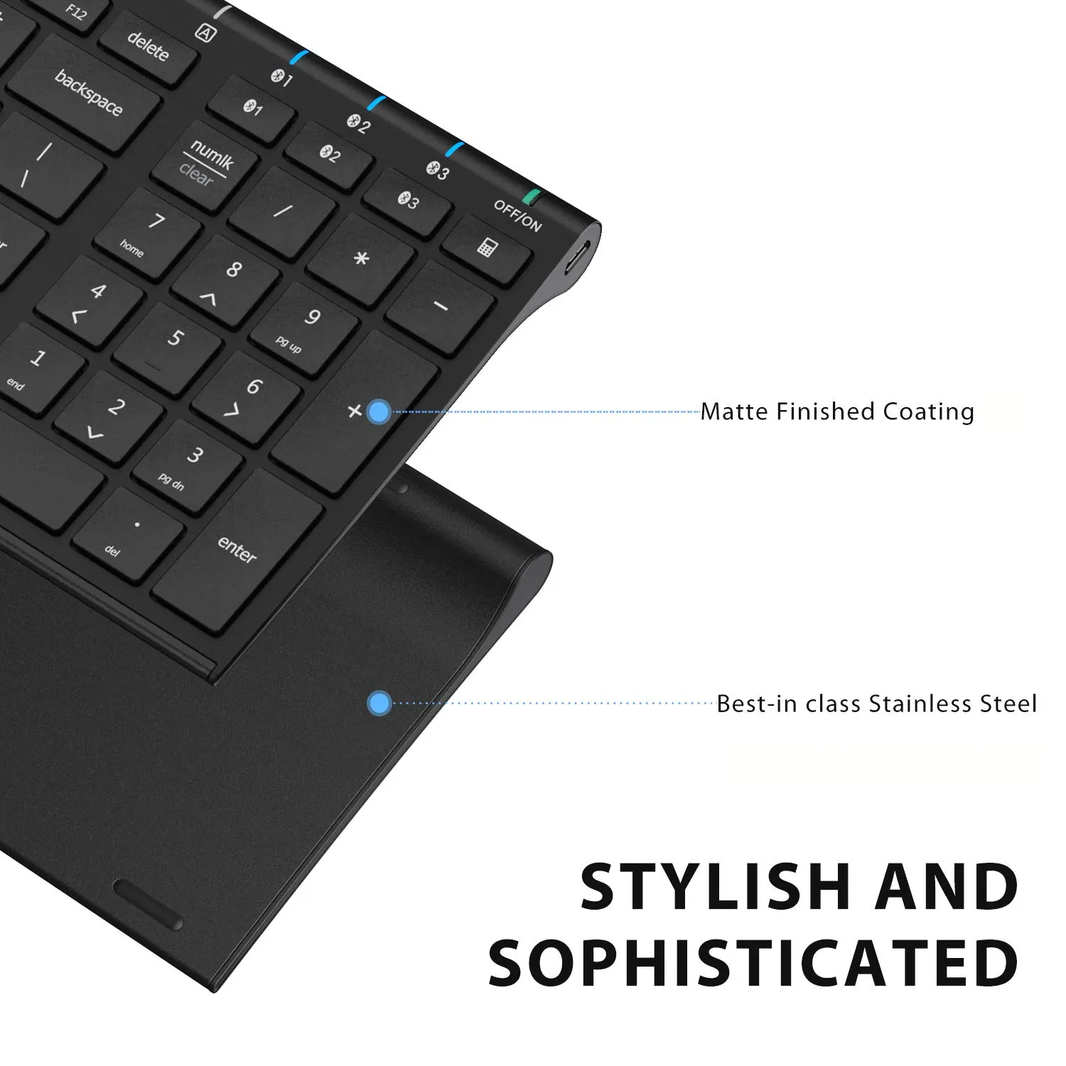 iClever BK10 Bluetooth Universal Ultra-Slim Keyboard