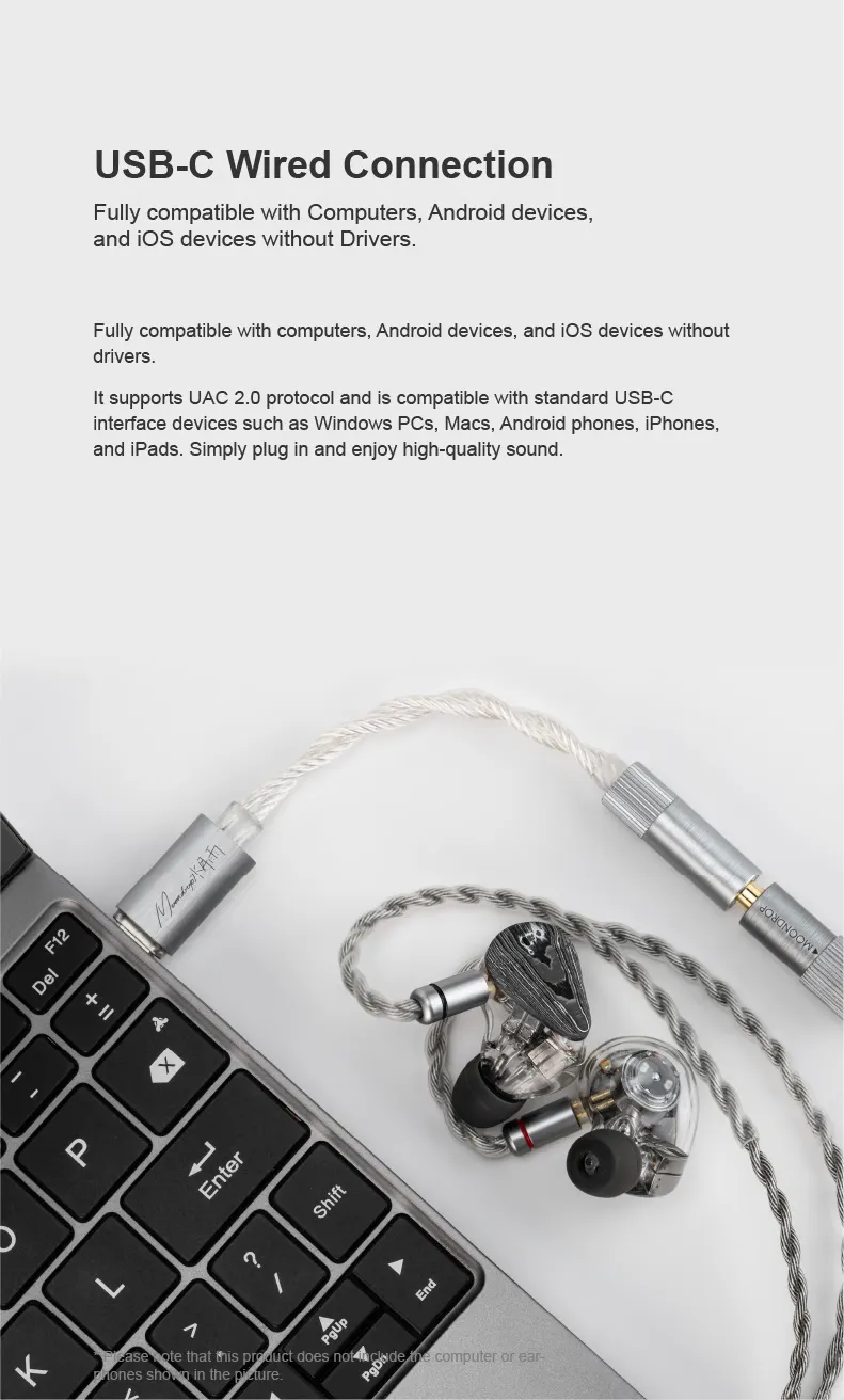 MOONDROP ECHO-A 32Bit/384kHz Portable DAC/AMP with MIC