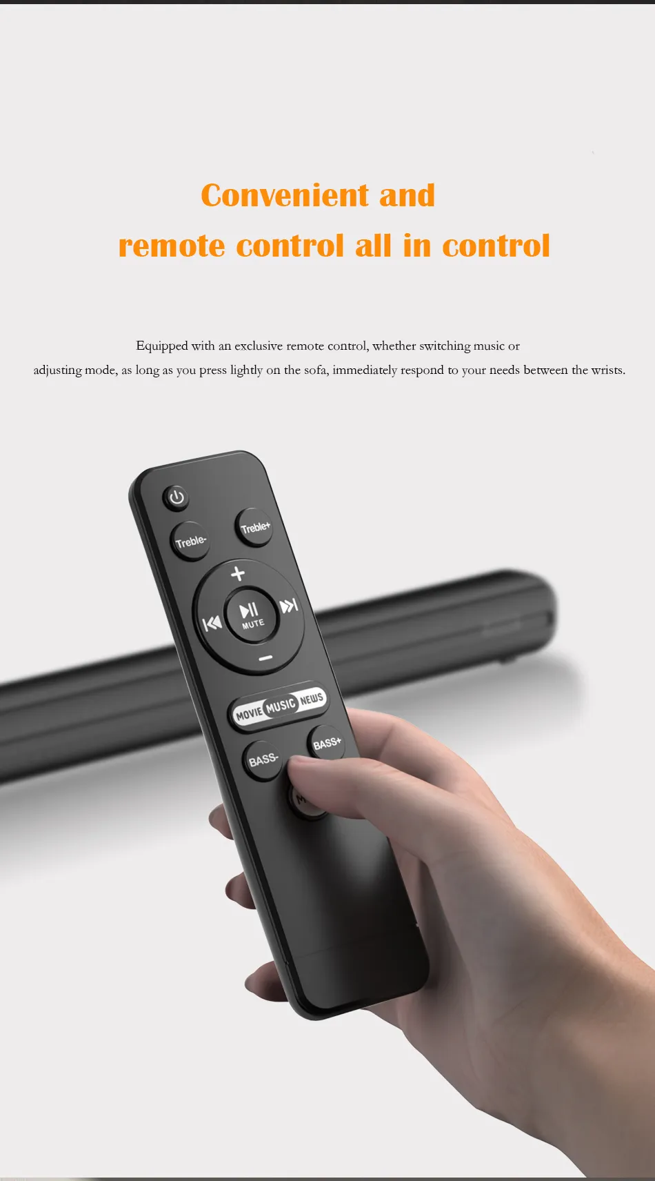 Awei Y520 Home Theater Bluetooth Soundbar Speaker