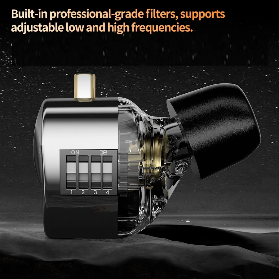 KZ Castor Tuning Adjustable Dual Driver IEM Earphones