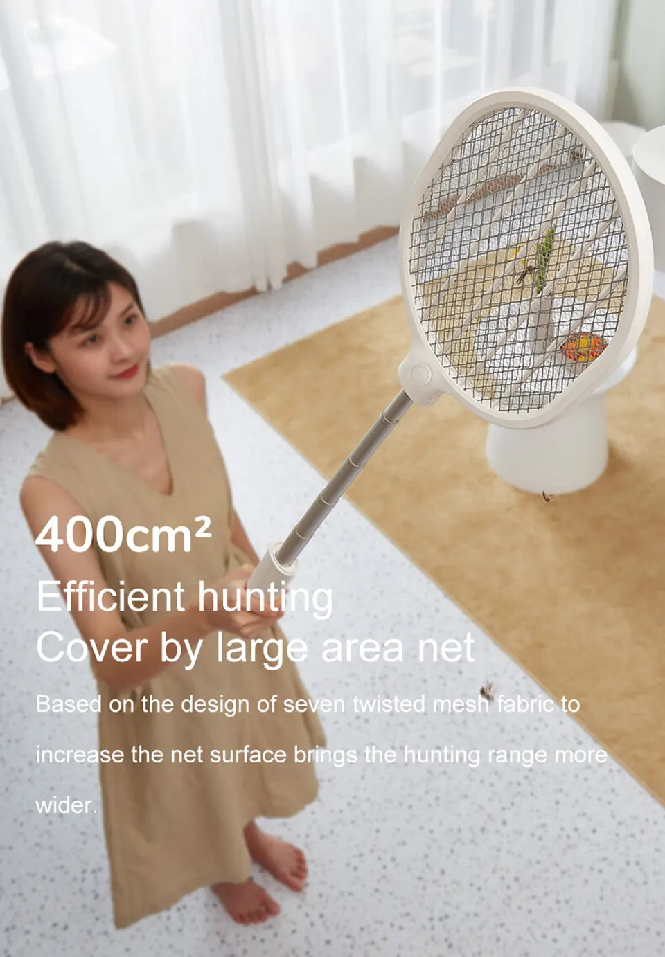JISULIFE MS01 Mosquito Swatter Racket