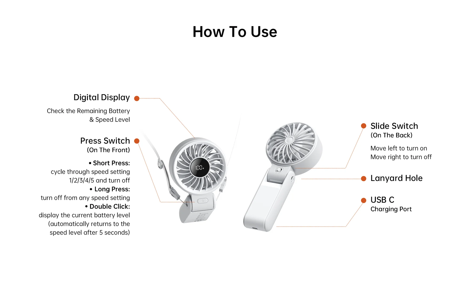 JisuLife Handheld Fan Life7