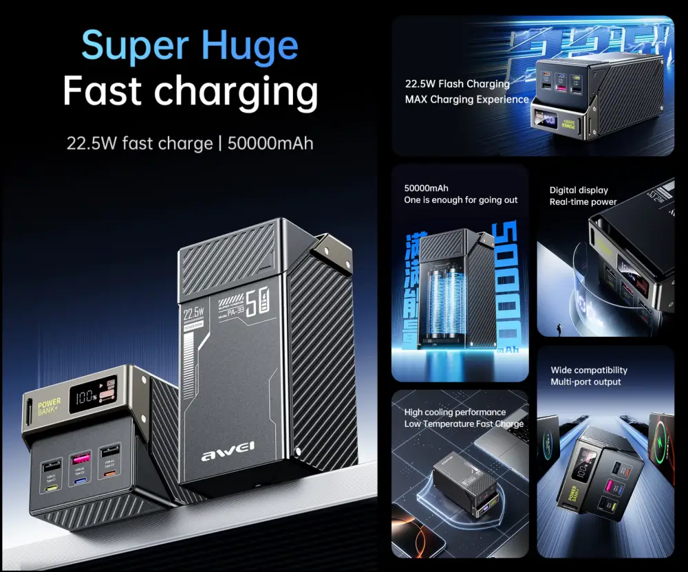 Awei PA33 50000mAh PowerBank