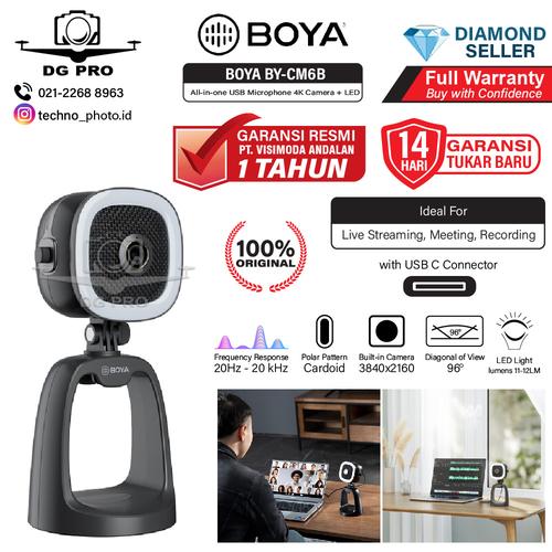 Boya BY-CM6B All-in-one USB Microphone With 4k UHD Camera