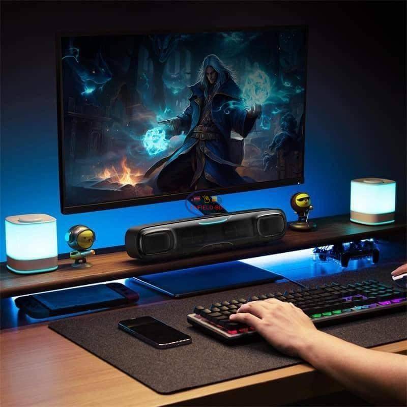 Baseus AeQur DS10 Mini Soundbar Desktop Bluetooth Speaker with RGB Light