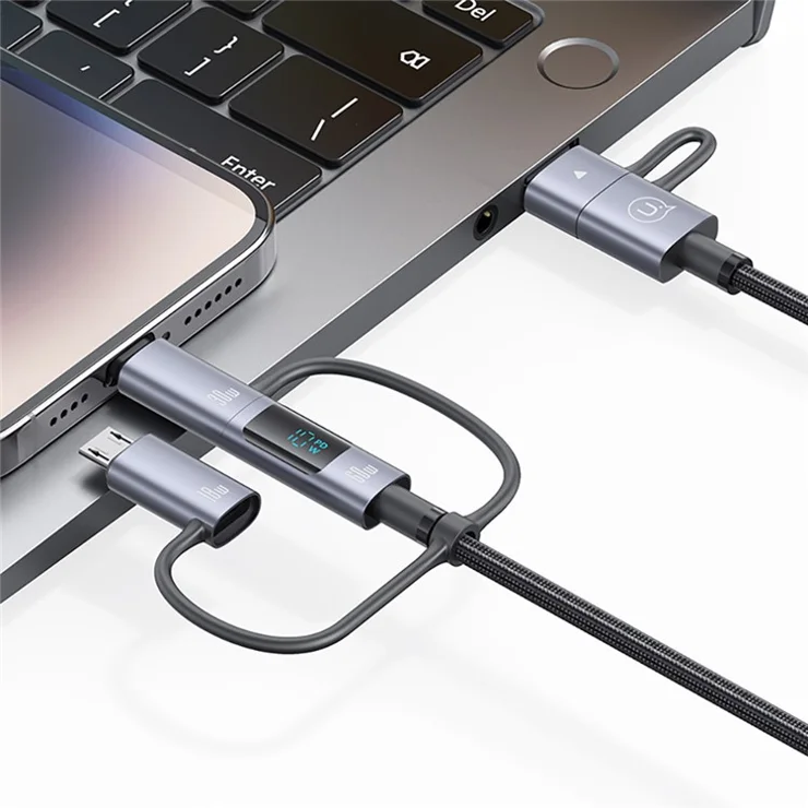 USAMS SJ713 60W Fast Charging 6 in 1 Display Display Data Cable