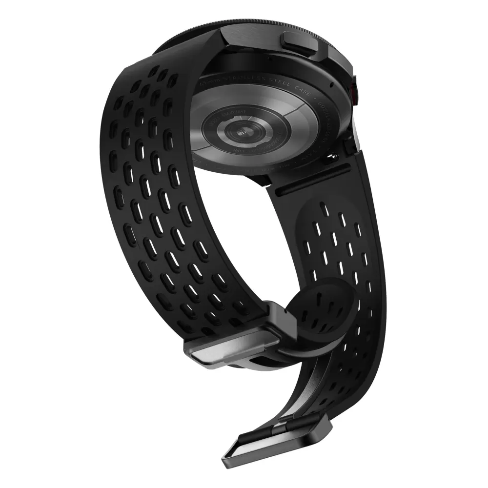 22mm Dotted Silicone Strap with Folding Magnetic D-Buckle Lock