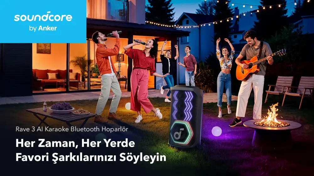 Anker Soundcore Rave 3 Wireless Karaoke Party Speaker