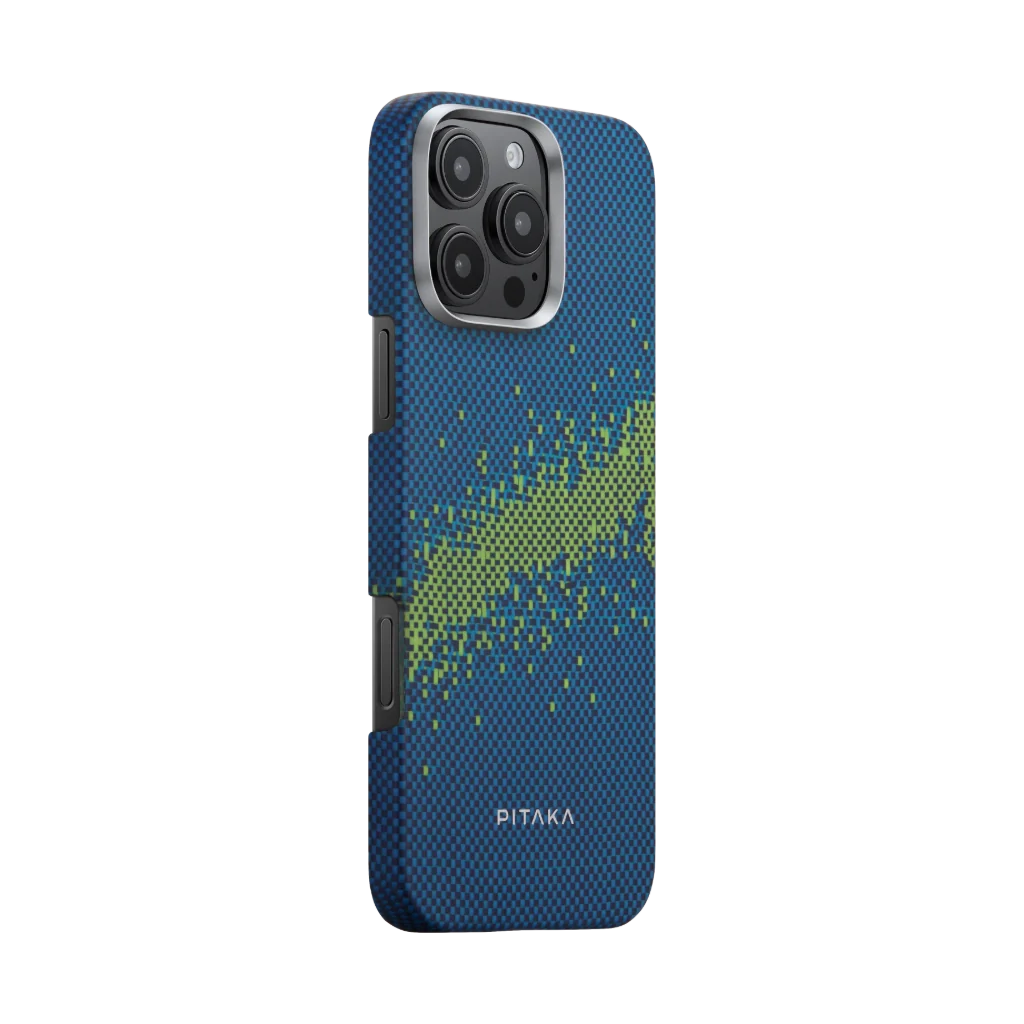 Pitaka StarPeak Luminous Tactile Woven Case for iPhone 16 Pro and 16 Pro Max (Milky Way Galaxy)