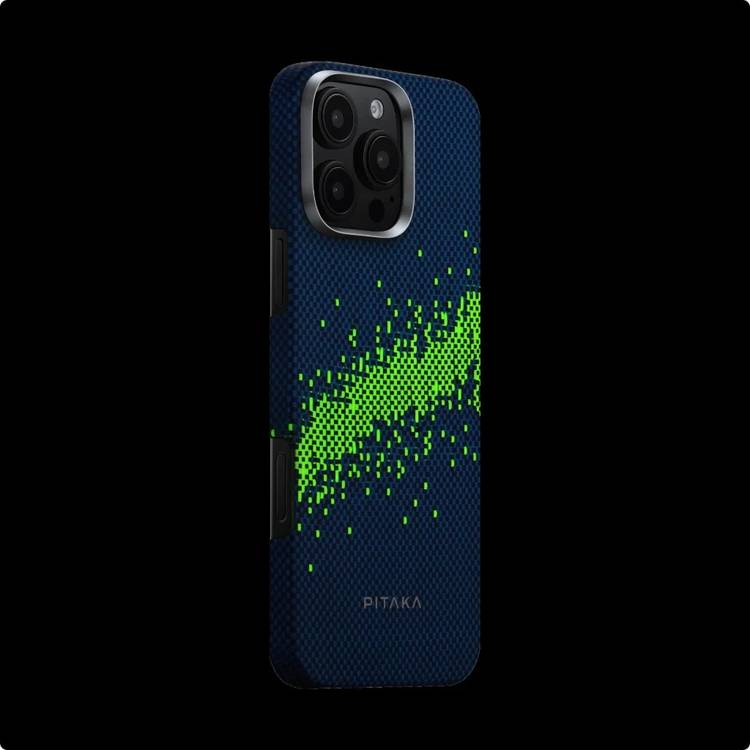 Pitaka StarPeak Luminous Tactile Woven Case for iPhone 16 Pro and 16 Pro Max (Milky Way Galaxy)