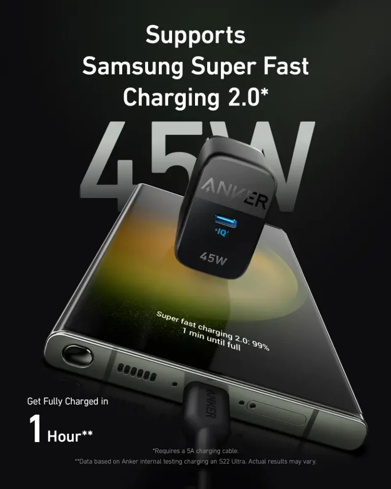 Anker 313 Ace 2 45W USB-C Super Fast Charger 2.0 (US PIN)