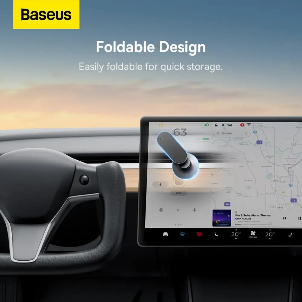 Baseus T-Space Series Folding Magnetic Car Holder for Tesla