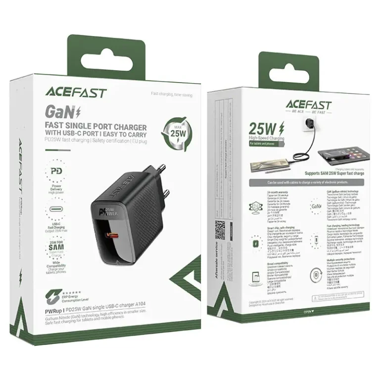 ACEFAST A104 PD25W GaN Wall Charger 